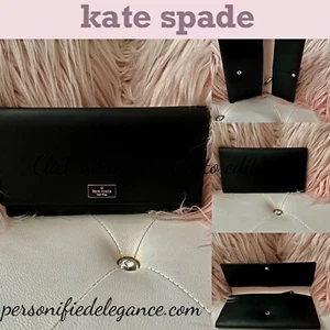 Cartera Pim Kate Spade Arbour Hill Grande Negra Rosa Claro Cuero Liso $199 - Imagen 1 de 16