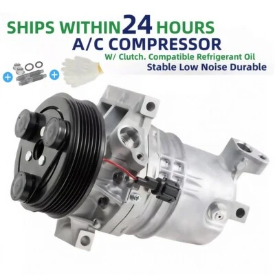 A/C AC Compressor With Clutch Fits Nissan Cube 2009-2010 1.8L Foto 1 de 4