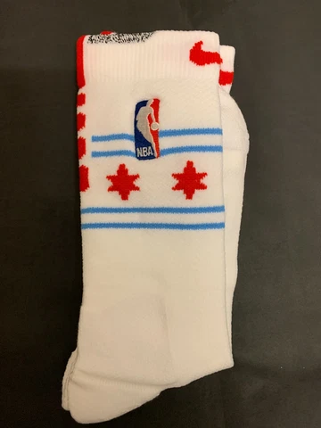 Chicago Bulls- NBA Authentic Nike*Player Issued*2017-18 City Edition*Socks*_NEW! Cover