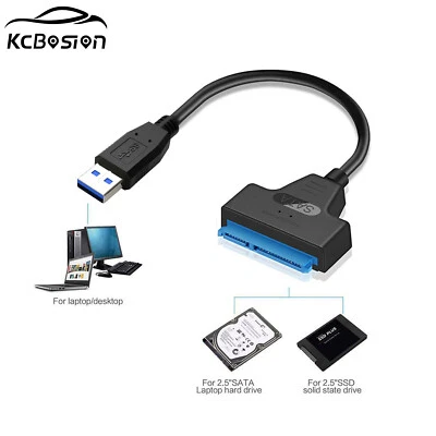 USB 3.0 TO SATA Adapter Konverter Kabel für SATA Externe 2.5" HDD SSD Festplatte - Bild 1 von 4