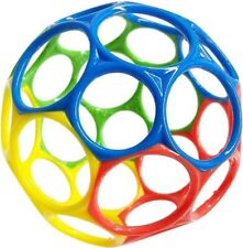 Bright Starts Oball Easy Grasp Classic Ball BPA-Free Infant Toy in Red, Yellow, 