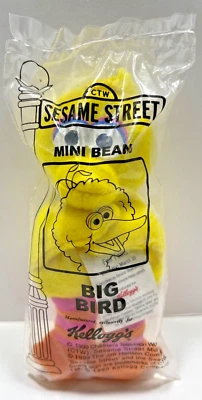 Kelloggs Sesame Street BIG BIRD Mini Bean Plush - Factory Sealed - Image 1 of 3