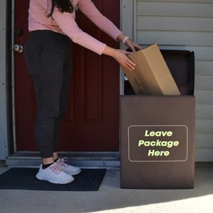 Parcel Drop Box For Outside, Foldable, Delivery Packages, Storage, Mailbox - Picture 1 of 11