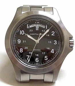 NOS HAMILTON KHAKI KING H644510 SWISS WATCH, MEN´S, SAPPHIRE, WR, D-DAY, ST ST  - Imagen 1 de 12
