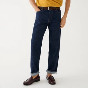 J. Pantalones de mezclilla Crew con ribete japonés para hombre clásicos calce recto $178 NUEVOS 33x32 - Imagen 1 de 6