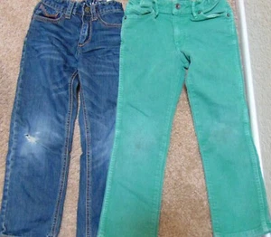 boys jeans size 6, Size 7 Blue, Green - Picture 1 of 6