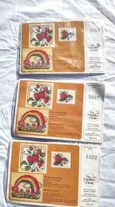 3 NOS Creative Circle #1627 Happy Rainbow Sealed Craft Kit DIY Needlework Pride - Picture 1 of 2
