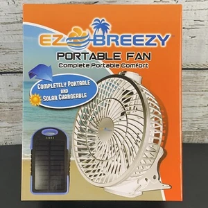 Ventilador Portátil EZ Breezy - Banco de Energía Solar 12k - Cargador USB para Coche/Pared - Bolsa de Transporte - Imagen 1 de 10