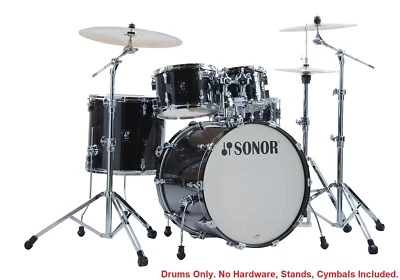 Batería Sonor AQ2 Trans lacada negra ETAPA 22x17,5_16x15_12x8_10x7_14x6 | Carcasas Foto 1 de 4