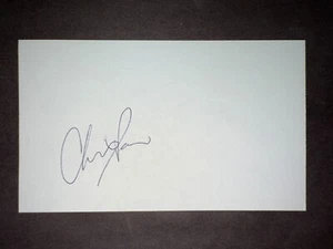 Tarjeta de índice firmada 3x5 por Chris Davis, Rangers (debut 2008) (HS) - Imagen 1 de 1