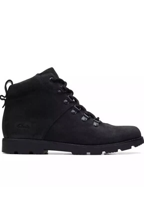 Clarks Niños Mayores HEATH HIKE NEGRO Botas de Gamuza UK 4 G EU 37 Foto 1 de 4