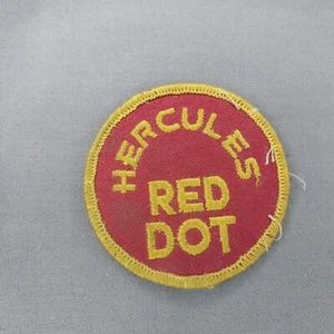 Hercules Red Dot Ammunition Reloading Vintage 3" Round Patch - Picture 1 of 2