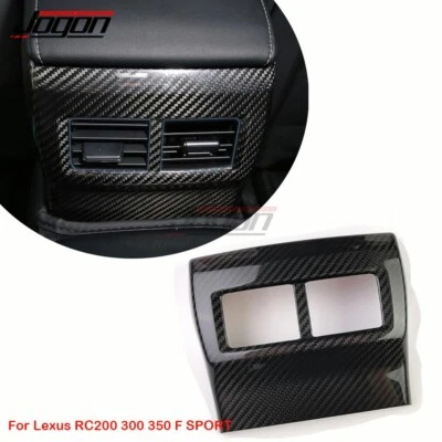 Tapicería de salida de ventilación de aire trasera de carbono para Lexus RC200 300 350 F SPORT 2015 2016 17-22 Foto 1 de 4