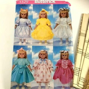 18" Formal Dresses Doll Pattern Butterick 5329 Uncut American Doll Confirmation - Picture 1 of 6