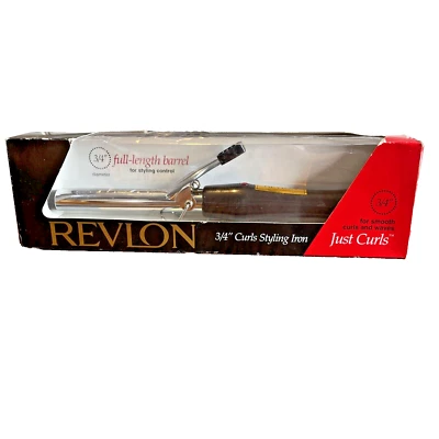 Revlon 3/4” Curl Styling Iron New In Box 1999 Vintage NOS Y2K Old Stock - Image 1 of 4