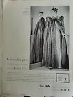1939 Manteau femme longueur de sol argent renard fourrure vintage photo annonce