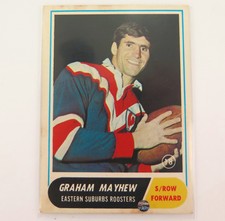 .1969 SCANLENS RUGBY LEAGUE CARD. #18 GRAHAM MAYHEW, EASTERN SUBURBS.