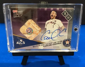 2017 TOPPS NOW CARLOS CORREA PURPLE RELIC AUTO 13/25 - CARD# 760C - Picture 1 of 2