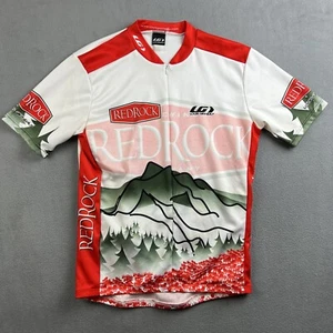 Louis Garneau Cycling Jersey Mens Medium Red Rock Brewing Company Biking - Picture 1 of 13
