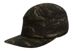 Gorra de cinco paneles de algodón con estampado de sombreros Top - Imagen 1 de 9