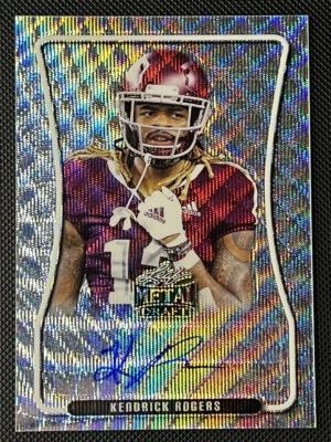 2020 Leaf metal draft Kendrick Rogers Auto 21/50 No.BAP-KR1 Texas A&M WR - Image 1 of 4