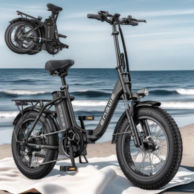 Bicicleta eléctrica plegable ENGWE Ebike 68 millas de alcance 750 W motor 52 V 28 MPH 20"" Foto 1 de 4