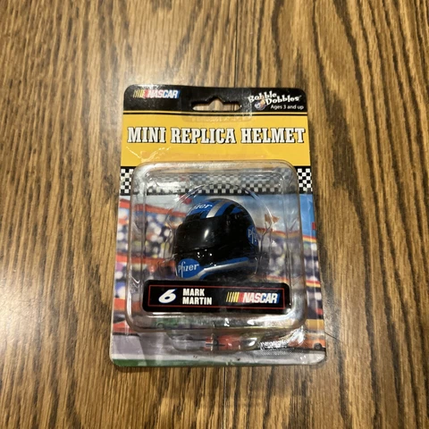 Bobble Dobbles NASCAR Mini Replica Helmet Mark Martin #6 Pfizer Cover