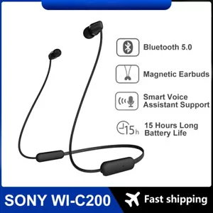 Auriculares deportivos magnéticos estéreo intrauditivos inalámbricos WI-C200 micrófono Bluetooth 5.0 - Imagen 1 de 10