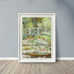 Monet - Brücke über einen Teich - POSTER - Berühmte Kunstdrucke - Wohnkultur Bildende Kunst - Bild 1 von 1