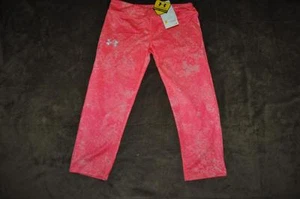 Under Armour Girls Heatgear Sonic Fitted Capri 1242957 683 Pink See Sizes NWT - Picture 1 of 2