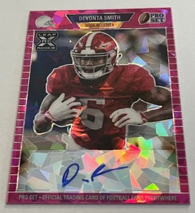 2021 Leaf Pro Set Metal 1989 Pink Crystals, Devonta Smith PA-DS2, /25, Auto, RC - Bild 1 von 8