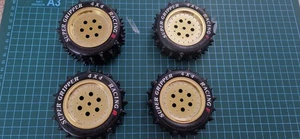 New Tamiya Super HotShot SuperShot Wheels and Tires. - Picture 1 of 4