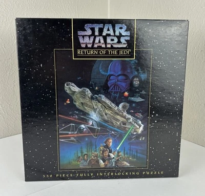Rompecabezas Star Wars El Retorno del Jedi 550 piezas Milton Bradley 1995 sellado Foto 1 de 4