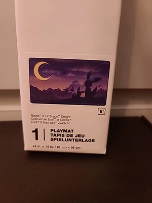 Tapete Eevee & Umbreon Twilight Pokemon Center exclusivo limitado - Imagem 1 de 3