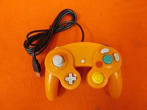 USB Wired Controller GameCube Gamepad Orange für PC MAC Linux Brandneu 7335 - Bild 1 von 3