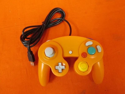 USB Wired Controller GameCube Gamepad Orange For PC MAC Linux Brand New 7335 - Image 1 of 3