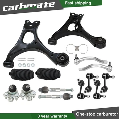 Front Lower Control Arms Ball Joint Sway Bars Tie Rods For 2006-2011 Honda Civic - Image 1 of 4