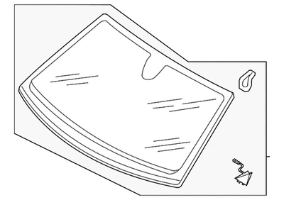Genuine Audi Windshield 4M0-845-099-AQ-NVB - Image 1 of 2