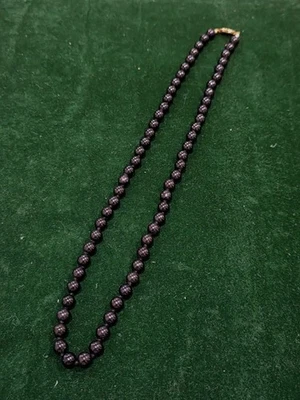 复古黑色金色项链,20 英寸 — 第 1/4 张图片