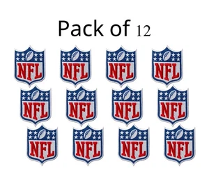 NFL Logo Football Small SizeEmbroidered Patch Iron On 1.5x1.25" 12pcs - Picture 1 of 3