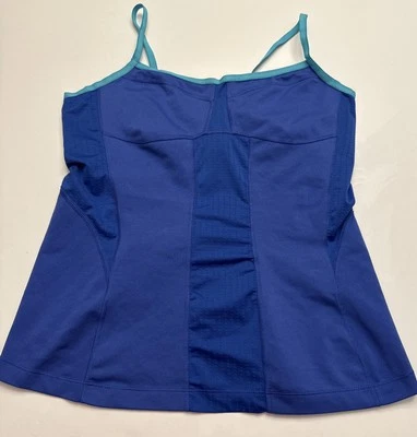 Camiseta sin mangas The North Face para mujer sujetador deportivo grande con tiras azul verde Foto 1 de 4