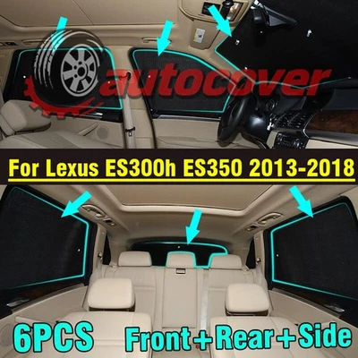 6X Parasol de privacidad para parabrisas ventana delantera trasera para Lexus ES300h 350 13-18 Foto 1 de 4