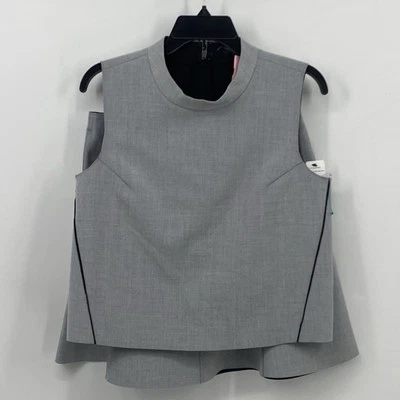 Cynthia Steffy Gray 2 Pc Set flare skirt and sleeveless top size 6 NWT - Image 1 of 4