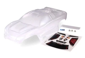 Traxxas 4412 Clear Body with Decals and Hardware: 1/10 Nitro Rustler - Picture 1 of 2