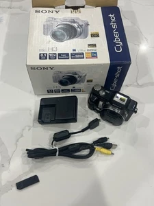 Cámara digital Sony Cyber-shot DSC-H3 8.1MP negra con batería y cargador (leer) - Imagen 1 de 5