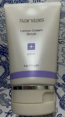 Sanitas Skincare Lemon Cream Scrub, Dual Action Manual Exfoliant, Facial Scrub - Image 1 of 3