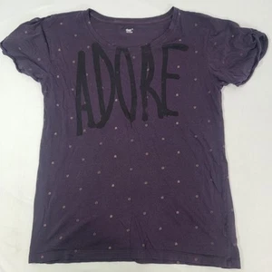 GAP Damen Kurzarm dunkellila Kurzarm T-Shirt ADORE Größe SMALL - Bild 1 von 5