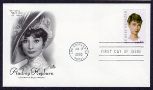 2003 Hollywood Legend AUDREY HEPBURN (Scott 3786) - Artcraft FDC TC517 - Picture 1 of 1