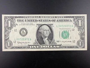 1963 $1 Dollar U.S. Federal Reserve Banknote San Francisco fr#1900 SPC1461 - Picture 1 of 3