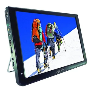 SuperSonic SC-2812 12" Portable LCD TV AC/DC Compatible W RV/Boat Rechargeable - Picture 1 of 12